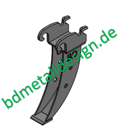 Drainagelöffel/ Kabellöffel 600x130 mit CW05 geschweißt